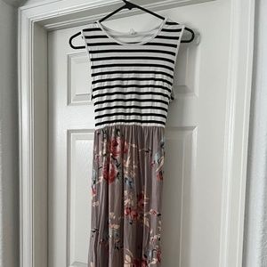 Pink blush maternity summer dress